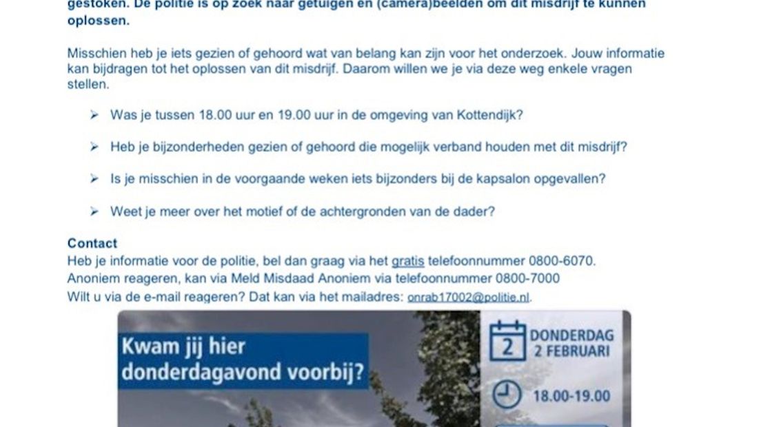 Flyer politie