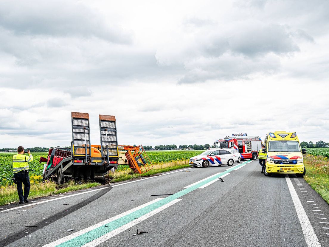 Ernstig ongeluk op de N381, weg volledig afgesloten