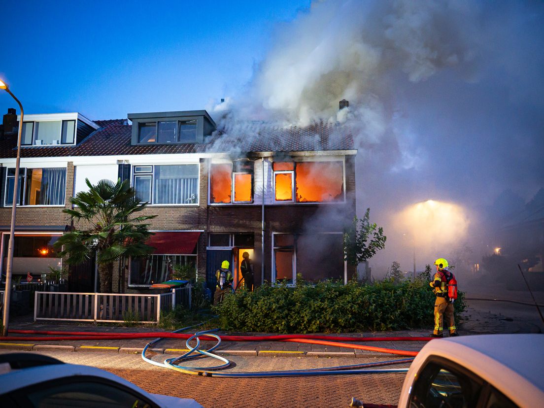 De woning is compleet verwoest.
