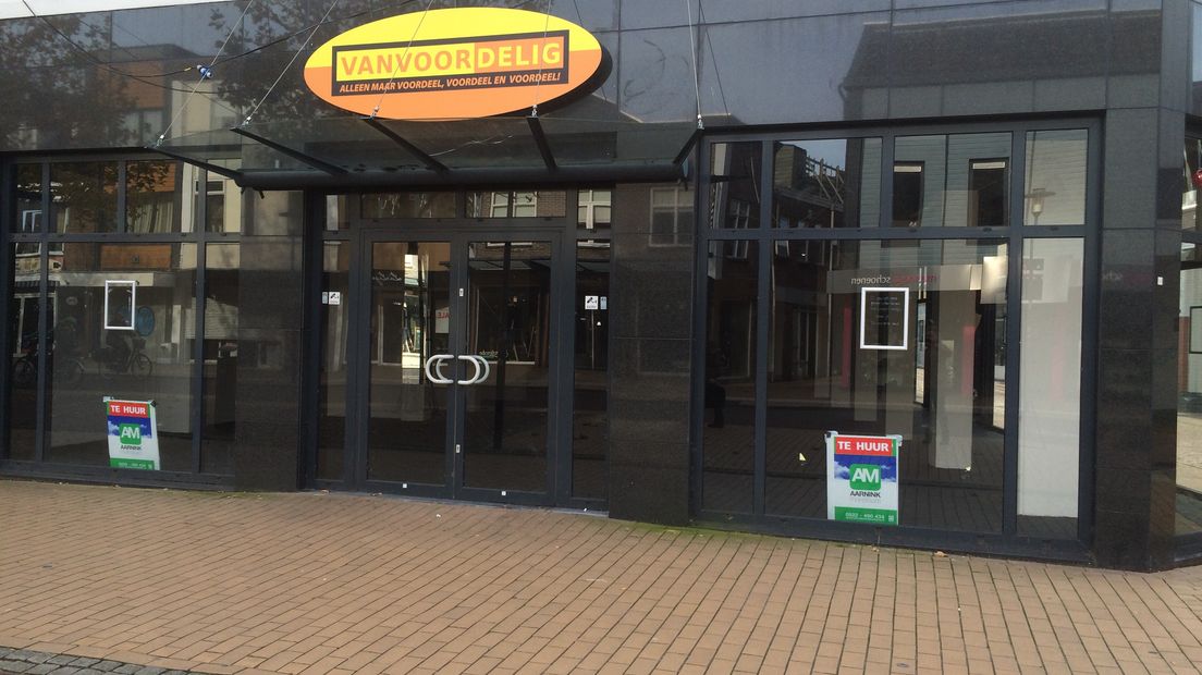 In de Asser binnenstad betrokken afgelopen jaar slechts zeven winkeliers een nieuw pand (Rechten: RTV Drenthe/Margriet Benak)