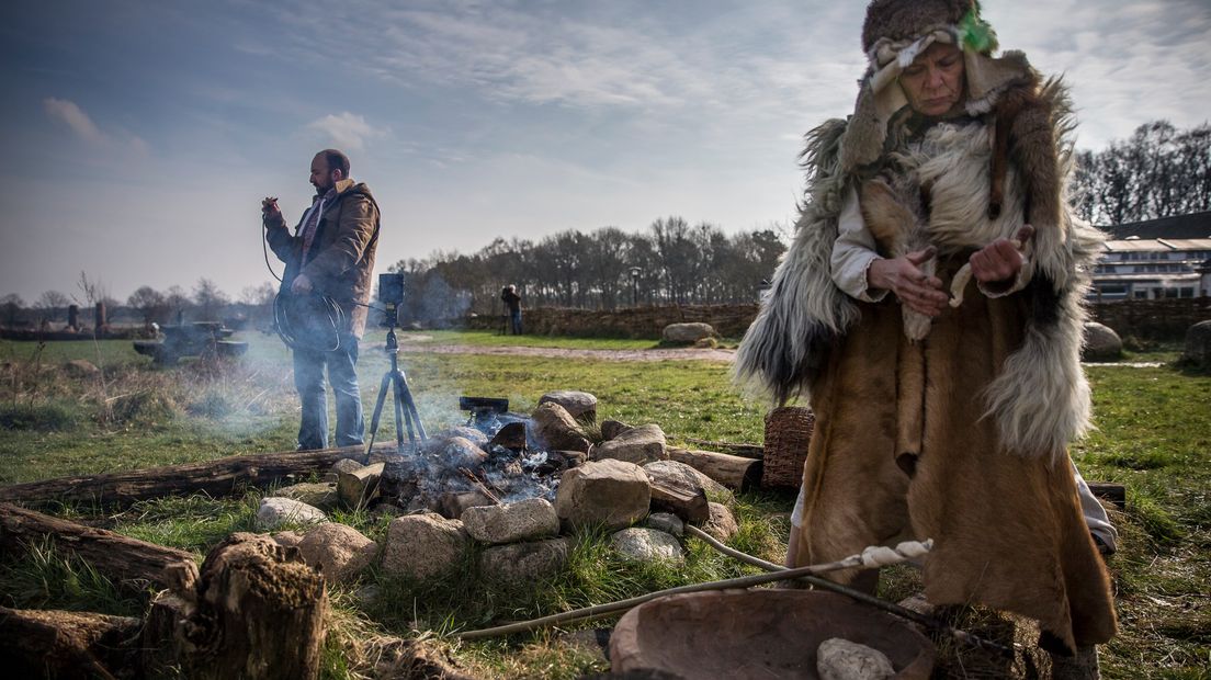 De hunebedbouwers (Rechten: ANP/Siese Veenstra)