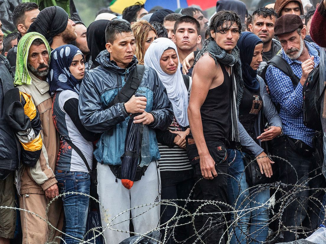 Vluchtelingenstroom in beeld (Fotograaf Arie Kievit)