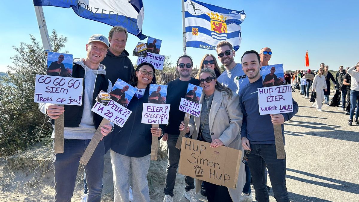 LIVE: Op sandalen over de finish van de Kustmarathon, voor uutloper Herman wordt het spannend
