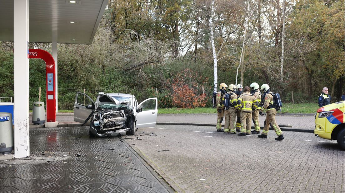 De auto na het ongeval