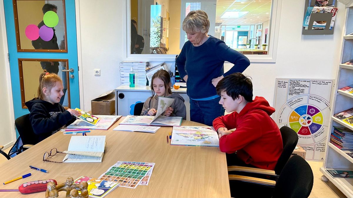 Oekraïense kinderen in Langweer naar dorpsschool: 