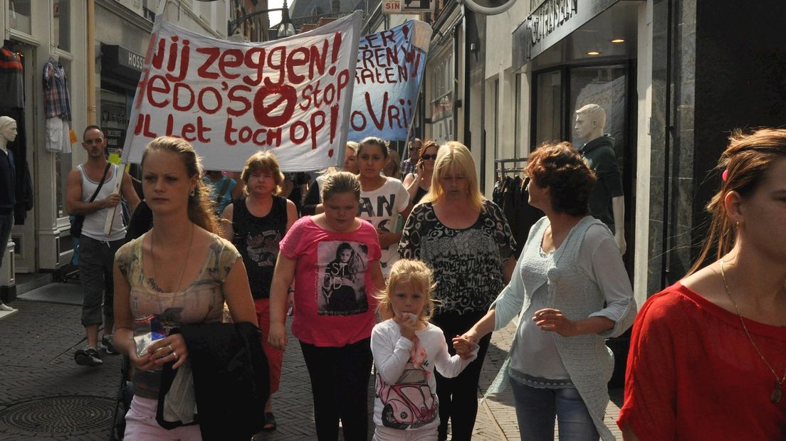 Optocht demonstratie