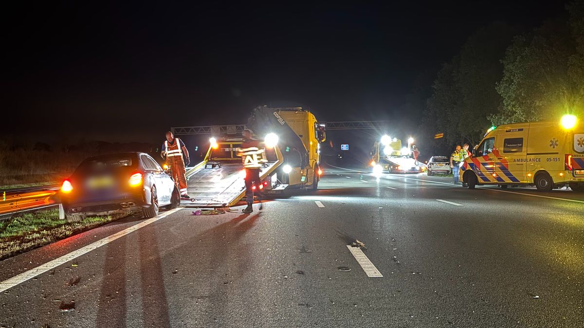 A1 tussen Deventer en Bathmen afgesloten na ongeluk