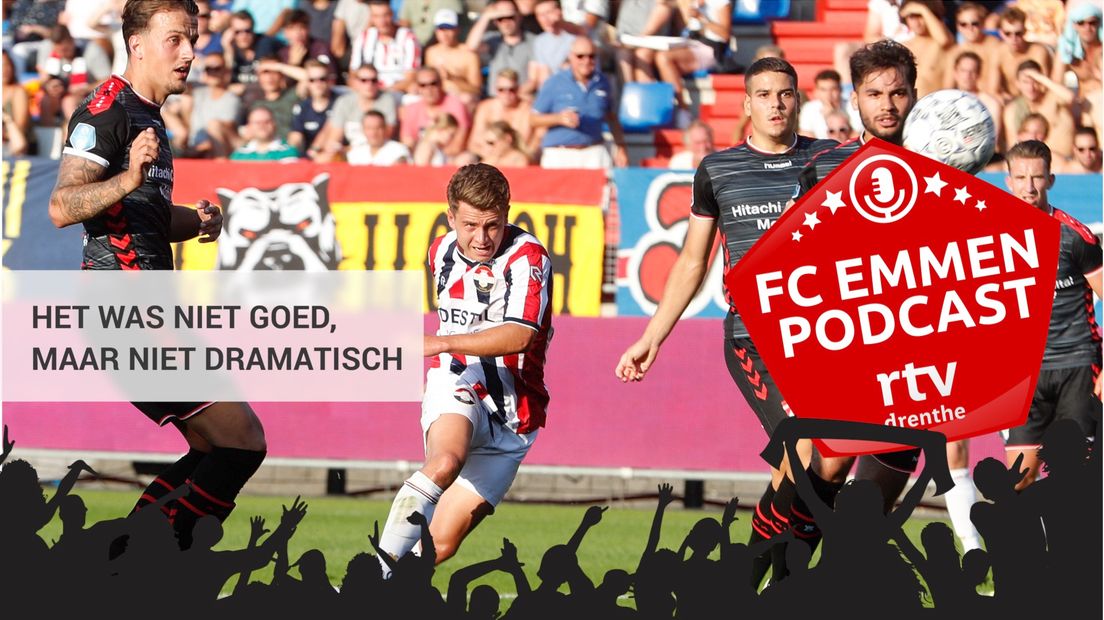 De FC Emmen Podcast met trainer Dick Lukkien over de nederlaag tegen Willem II (VI-images/Jeroen Putmans)