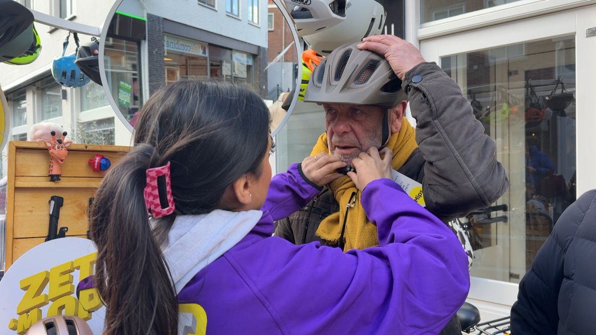 Fietshelmenactie in IJsselstein