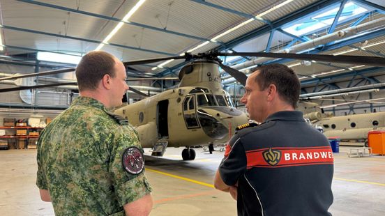 Foto: Leger druk met oorlog voeren; Gelderse brandweer vreest voor inzet militaire blushelikopters