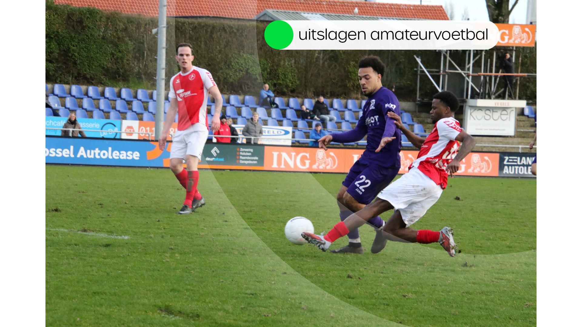 Uitslagen amateurvoetbal zondag 8 februari