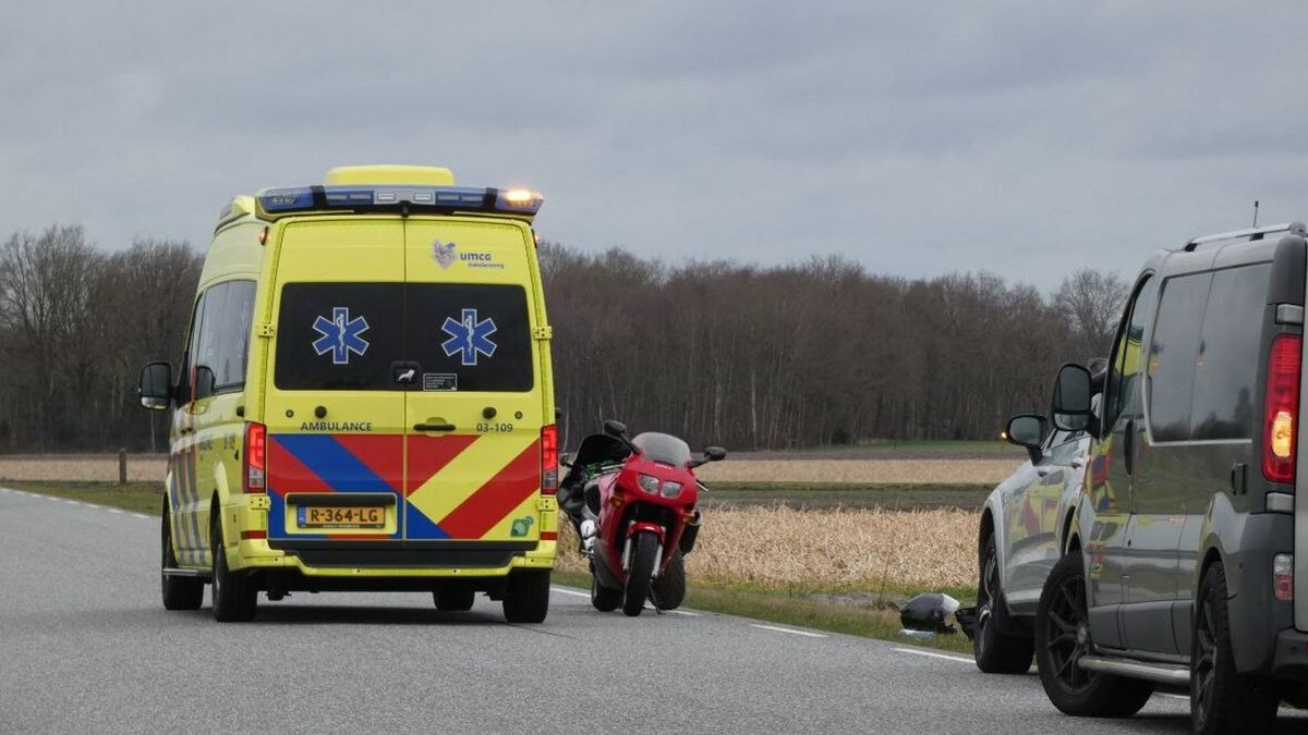 Motorrijder gewond bij ongeluk in Westerbork