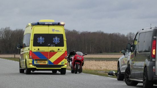 Motorrijder gewond bij ongeluk in Westerbork.