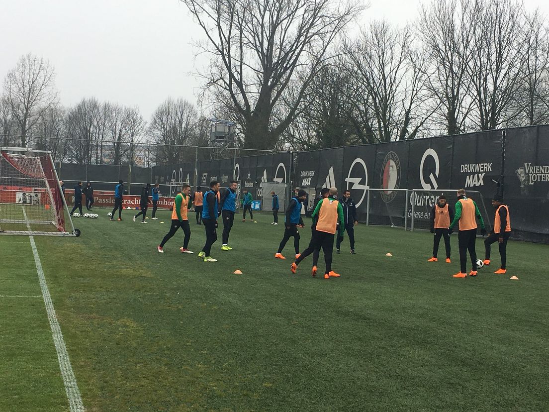 Training Feyenoord op donderdag 15 februari