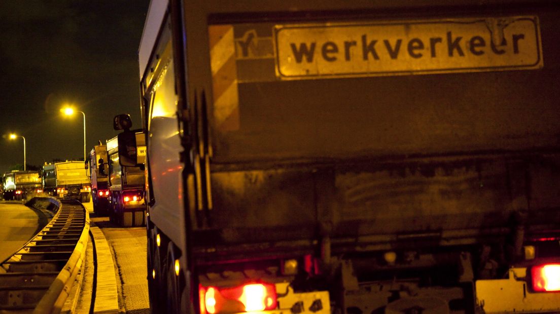 Nachtelijke werkzaamheden aan A7