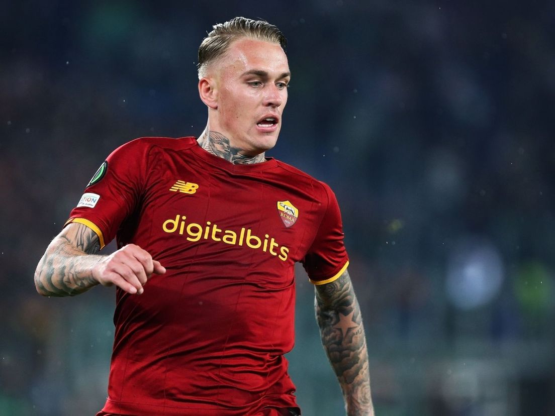 Oud-Feyenoorder Rick Karsdorp speelt tegenwoordig voor AS Roma