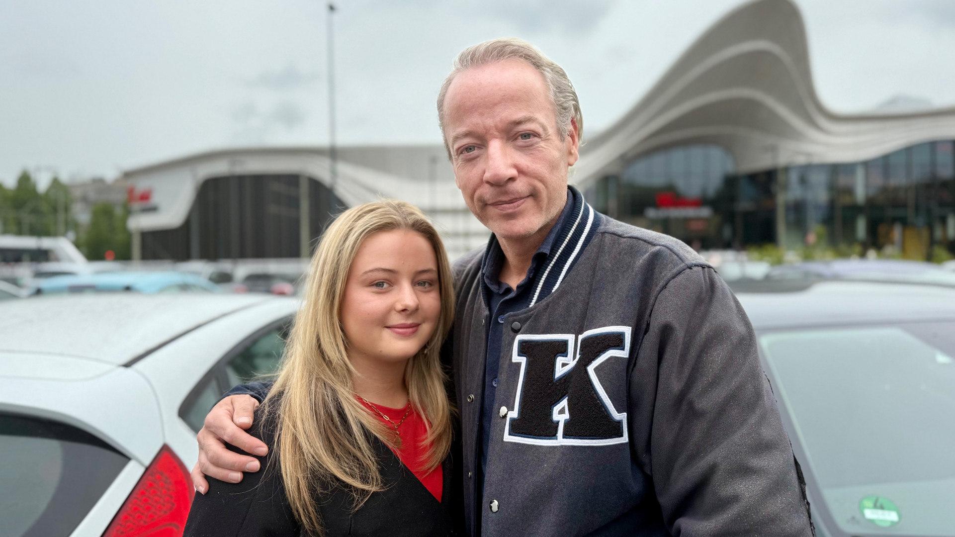 Boudewijn uit Wassenaar met zijn dochter Bibi