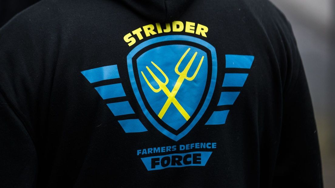 De trui van een lid van Farmers Defence Force