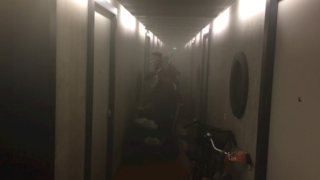 Het was lastig oriënteren in de rokerige gangen