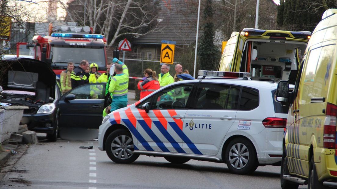 Eenzijdig ongeluk op de Kijckerweg in De Lier.