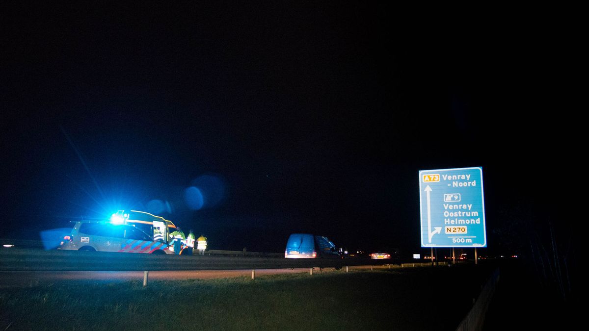 Gewonde door ongeval op A73 bij Oirlo