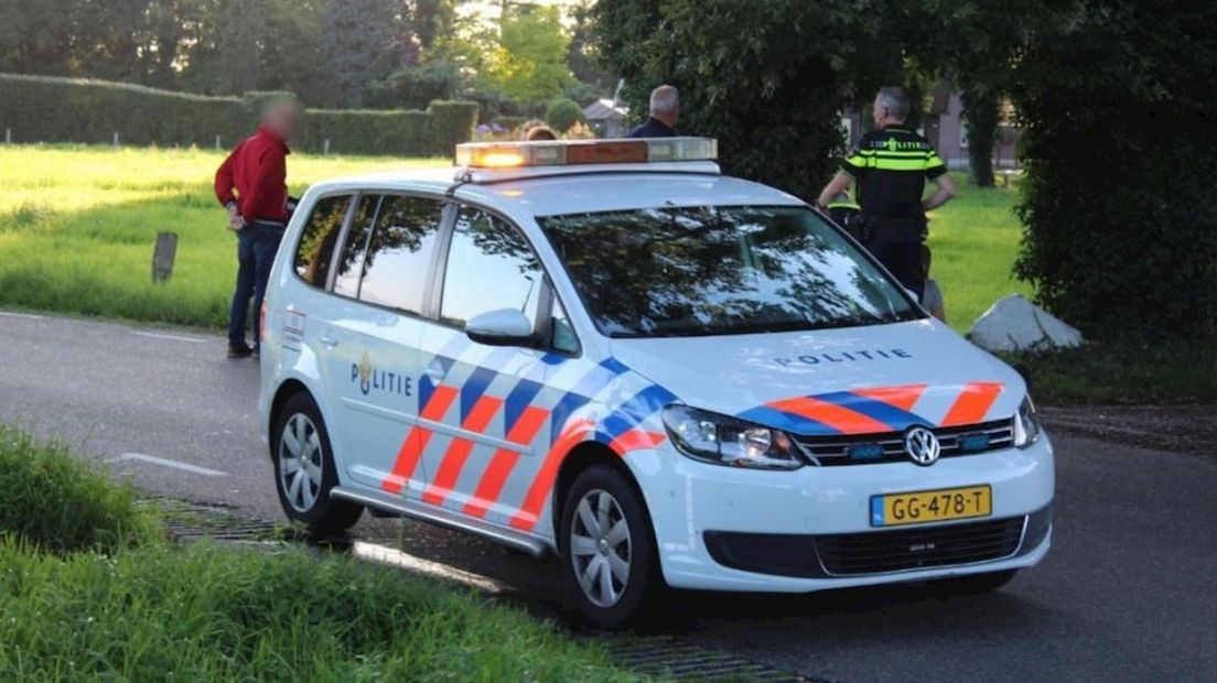 Motorrijder gaat onderuit in Hertme