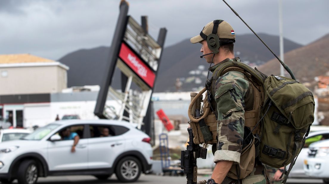 Militairen zijn aangekomen op het eiland (Rechten: ANP/Gerben van Es)