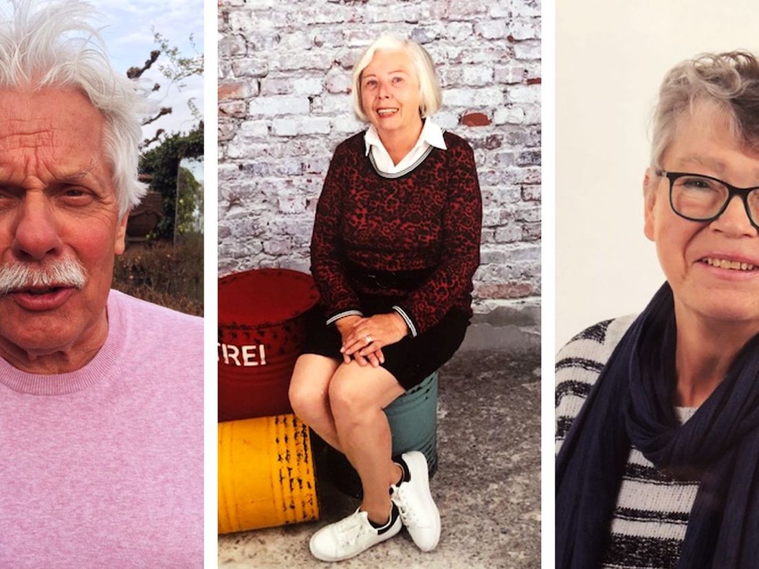 Meester Bob (68), Juf Anneke (73) en Juf Marianne (72)