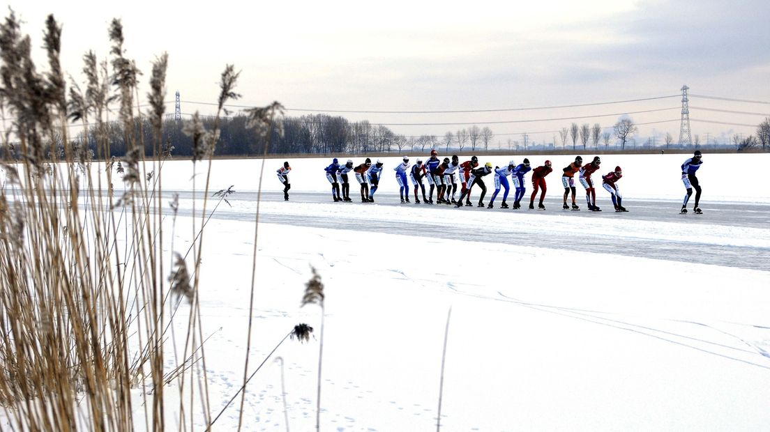 Marathonschaatsen op natuurijs