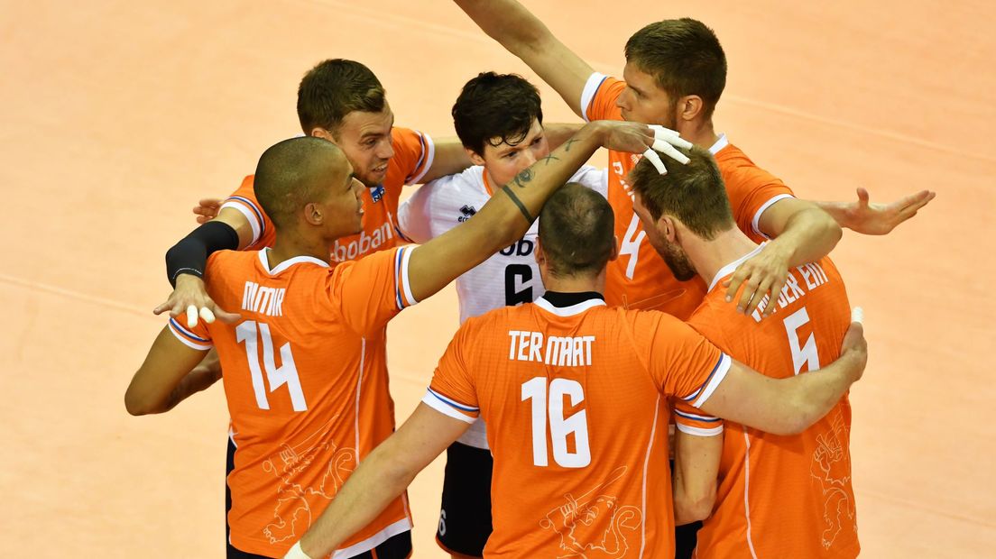 De Nederlandse volleybalmannen