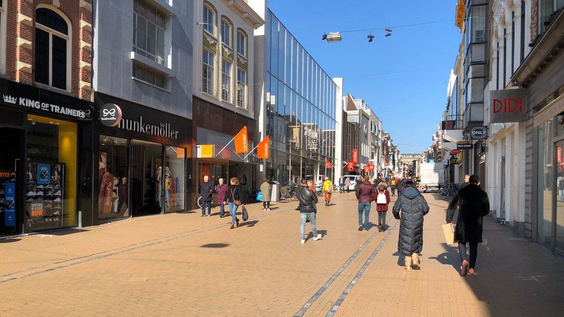 De Herestraat was afgelopen zaterdag al leger dan normaal