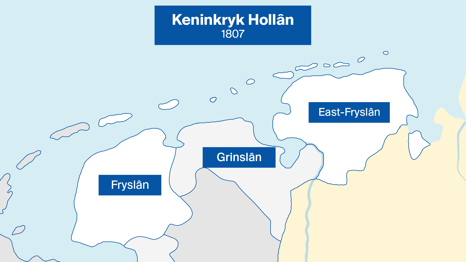 East-Fryslân kaam yn 1807 by it Keninkryk Hollân