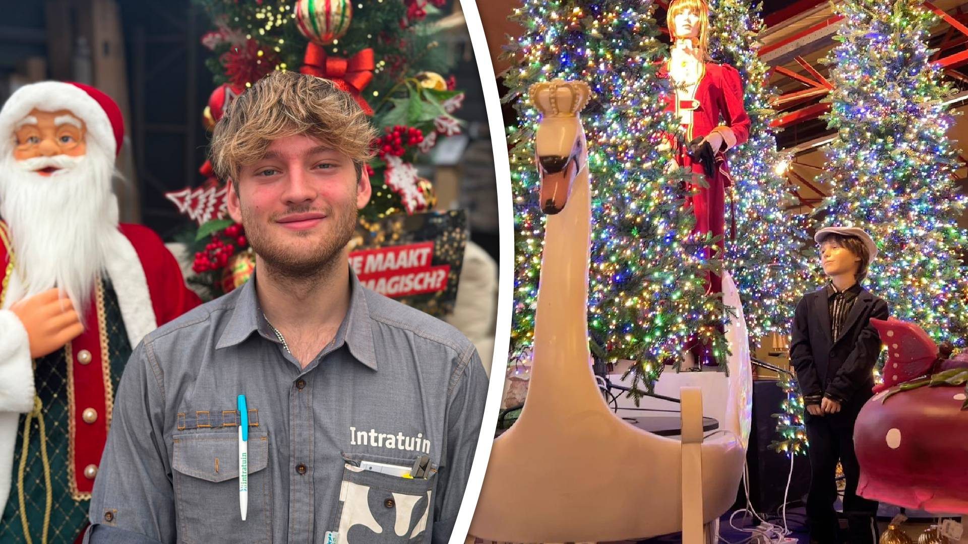 Rick Guddens is de kerstfanaat die de kerstshow van de Intratuin in Rhoon regelt.
