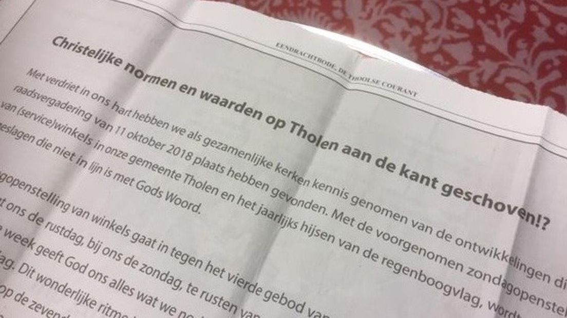 Kerken protesteren met advertentie