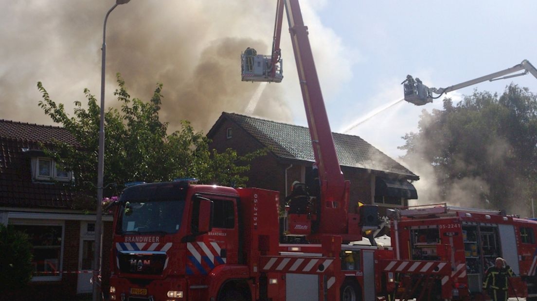 Grote brand in Overdinkel