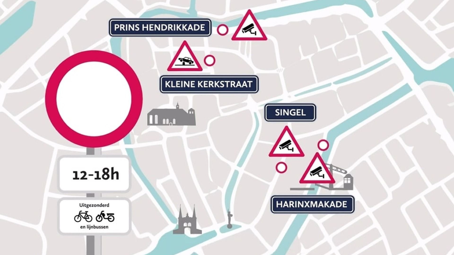 De ferkearspunten dêr't aanst kamera's pleatst wurde