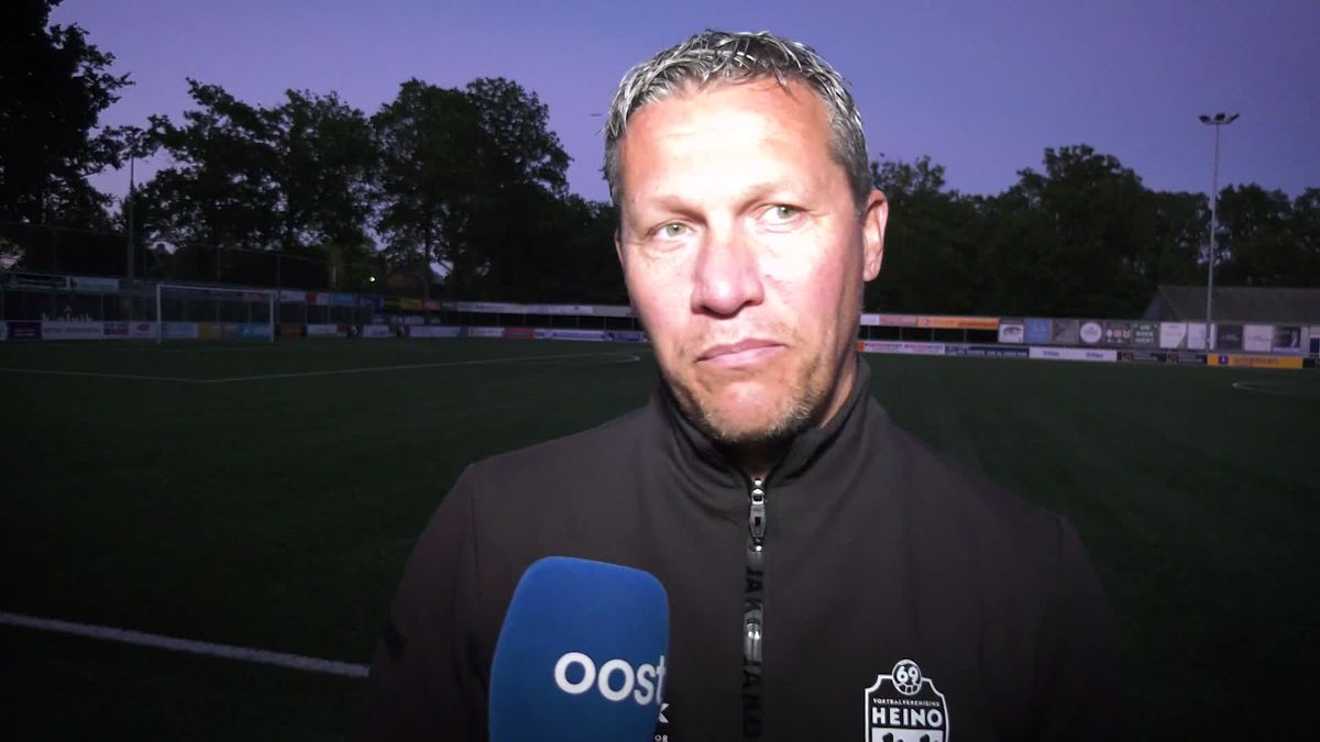 Heino-trainer Jacob Grooten na de remise tegen TEC
