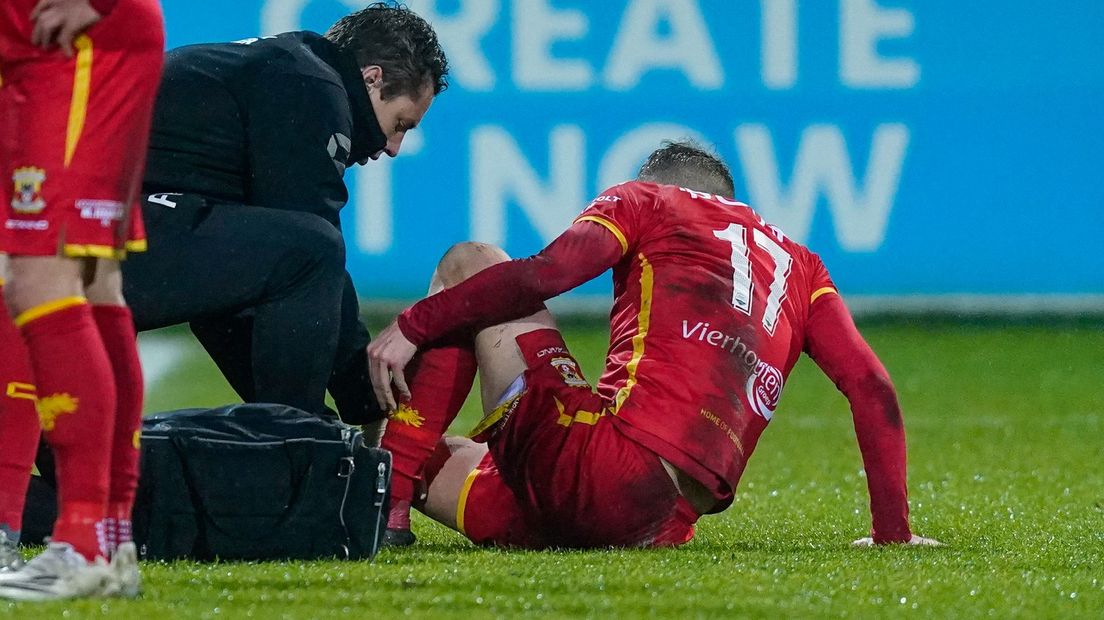 Frank Ross raakte gisteren geblesseerd