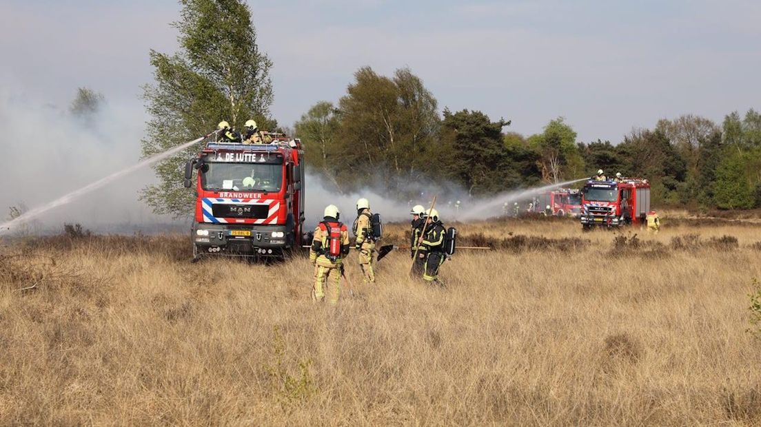 Brand op heide bij Lattrop bleek aangestoken