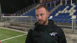 Teleurgestelde Björn Zwikker na de nederlaag in het bekertoernooi.