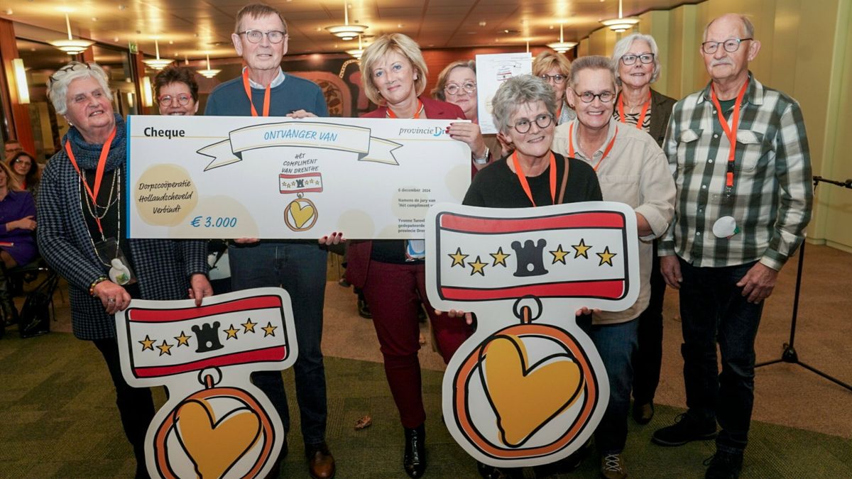 Hollandscheveld Verbindt winnaar van Hét Compliment van Drenthe: 'Mooie waardering'