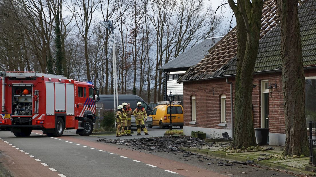 De verwoeste boerderij in Haaksbergen