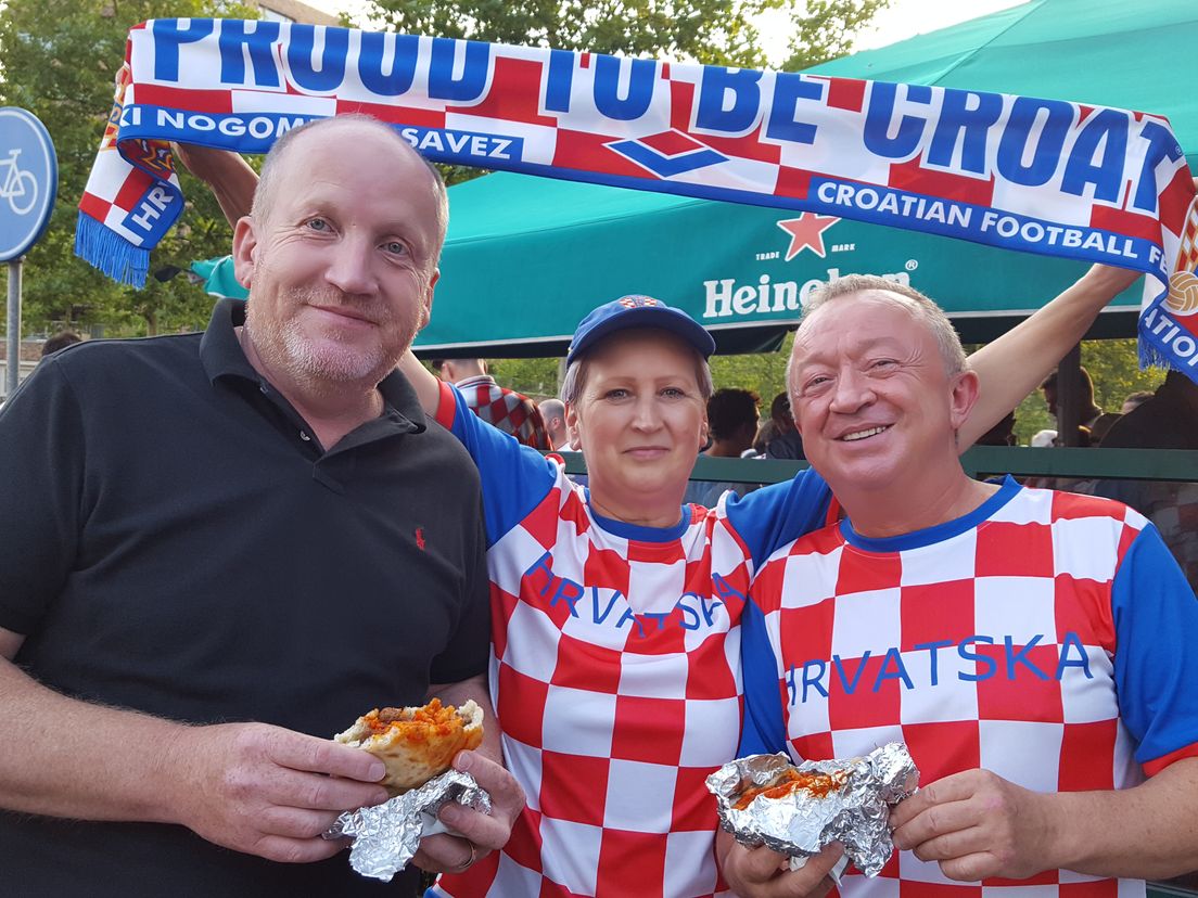 De Kroaten zijn trots op hun  hun team