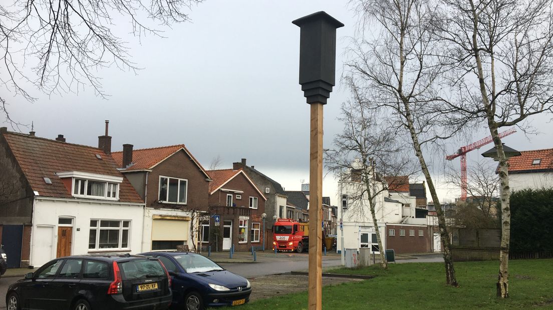 Is het een zonnepaneel? Een flitspaal? Of toch een nieuw huisje voor Terneuzense vleermuizen...