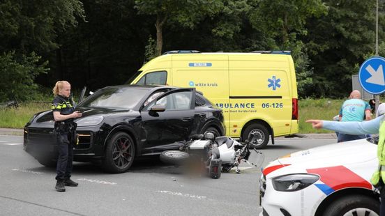 Scooterrijder gewond bij botsing