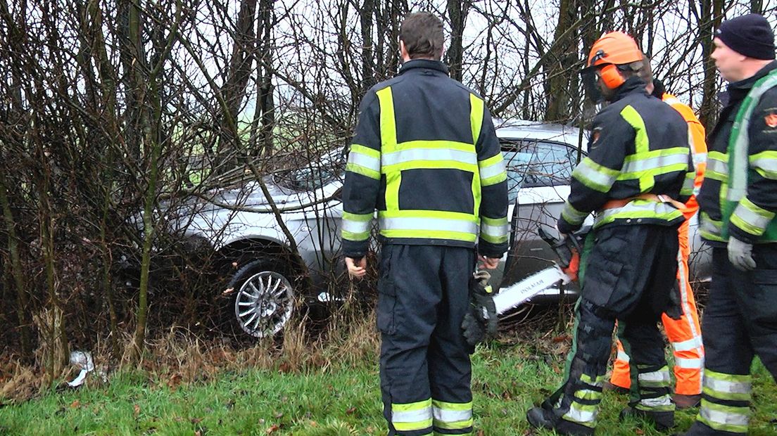 Auto in de bosjes