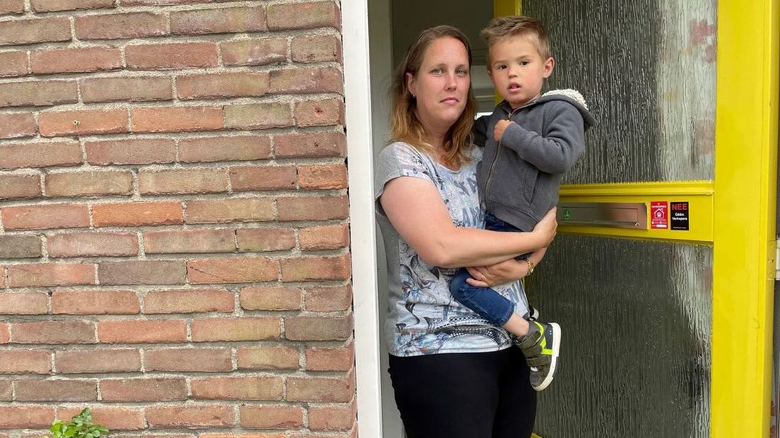 Joyce met haar zoontje.