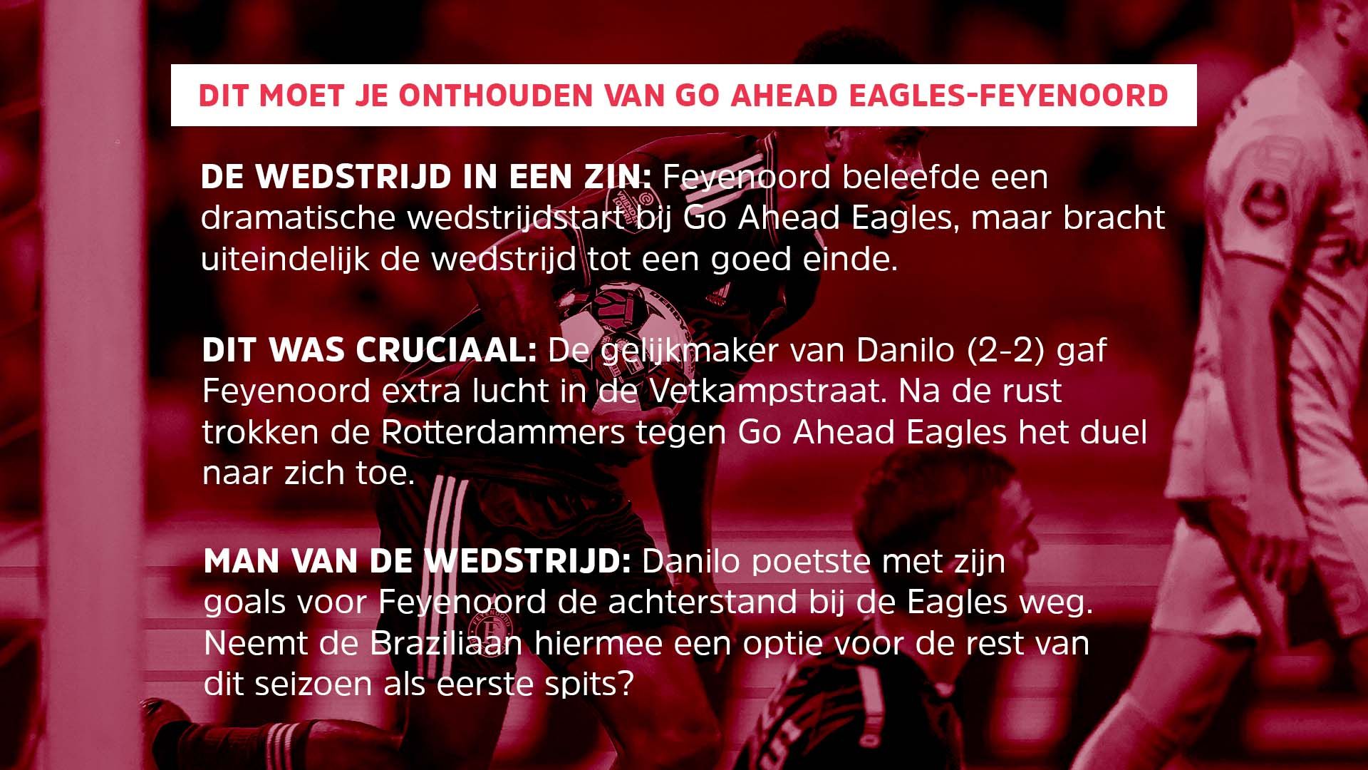 Feyenoord Gaat Na Opstartproblemen Uiteindelijk Langs Go Ahead Eagles ...