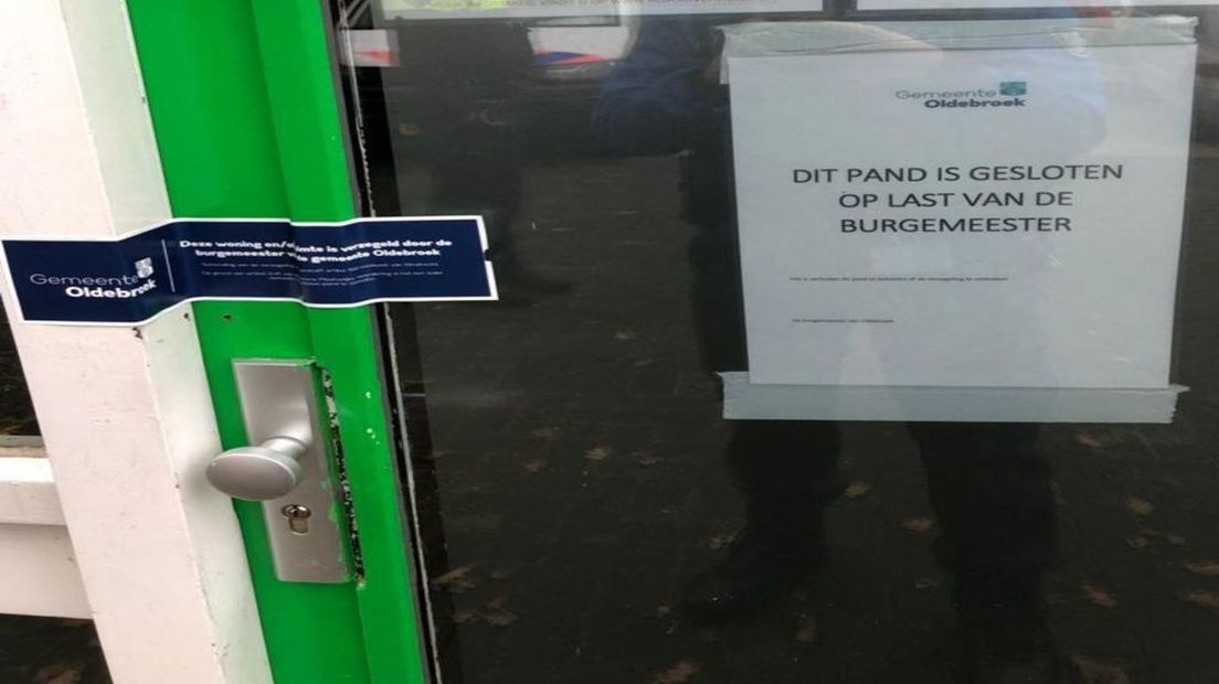 Het clubhuis van motorclub Hells Angels in Wezep is verzegeld.