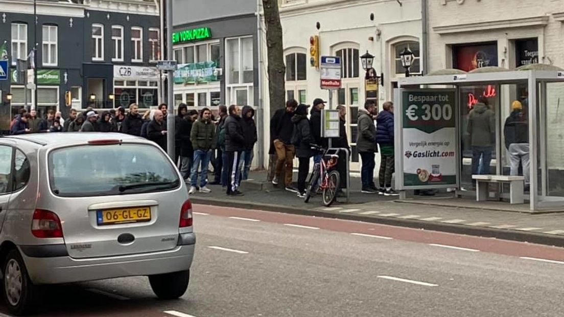 File voor de coffeeshop